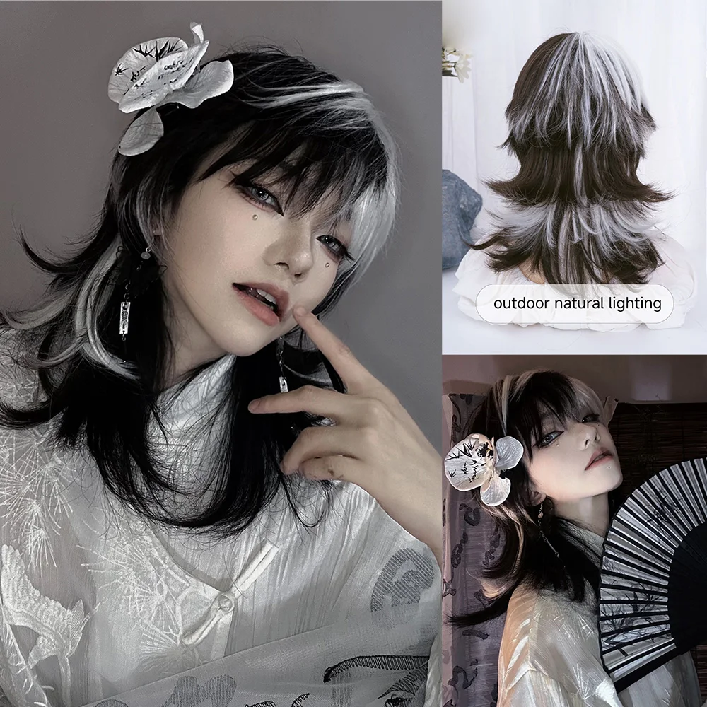 Synthetic Braided Wigs For Black Women - Perucas sintéticas com estrondo para mulheres,