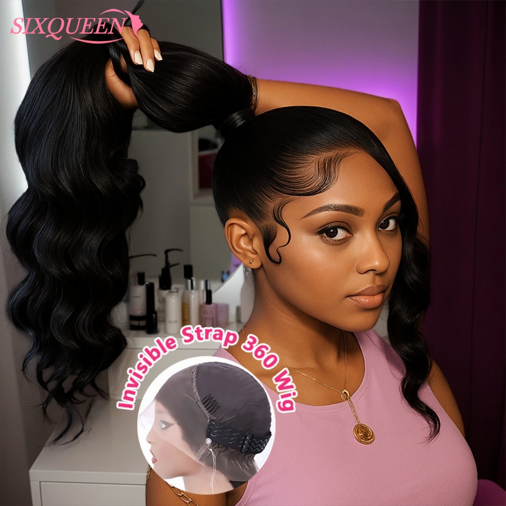 Hd 360 peruca cheia do laço co - Human Hair Wigs avaliação e preço