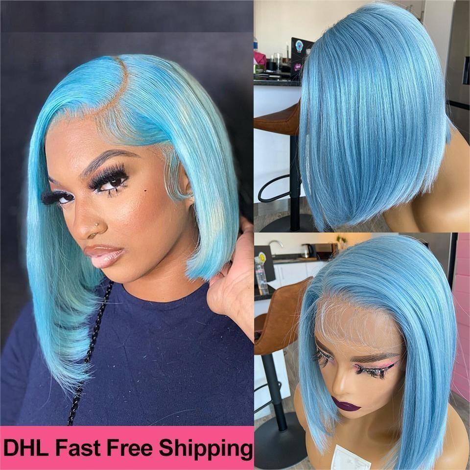 Peruca curta, lisa, estilo «bo - Short Pixie Cut Wig Human Hair Cheap avaliação e preço