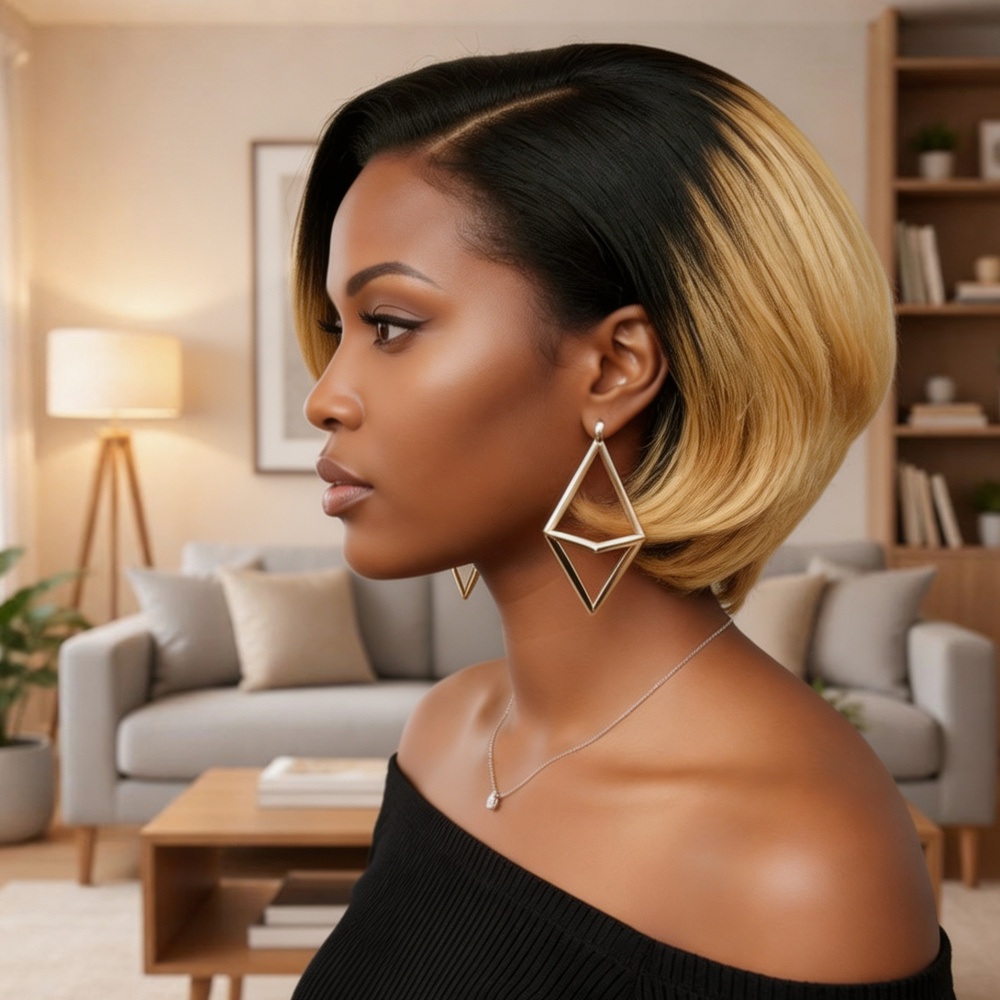 Peruca de Cabelo Humano Curta  - Glueless Wear And Go Human Hair Wig avaliação e preço