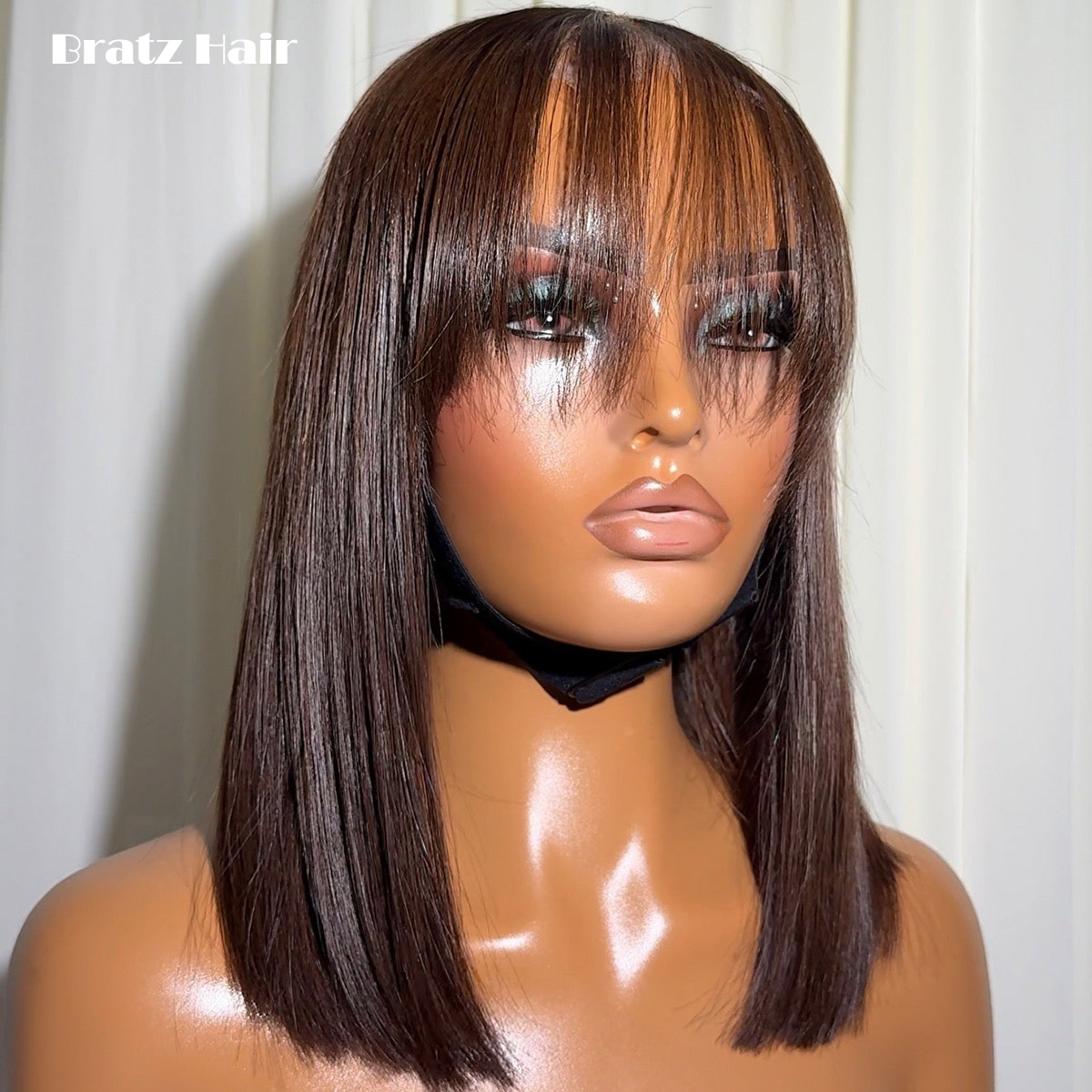 Super Bob Liso Castanho Vietna - Glueless Wear And Go Human Hair Wig avaliação e preço