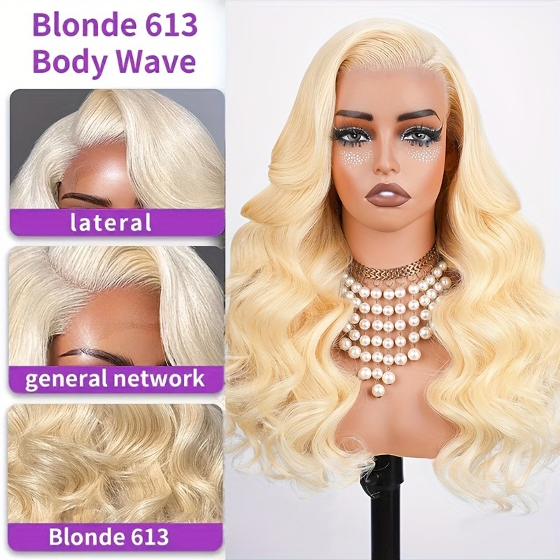 Peruca com frente de renda 613 - 613 Blonde Body Wave Lace Front Wig avaliação e preço