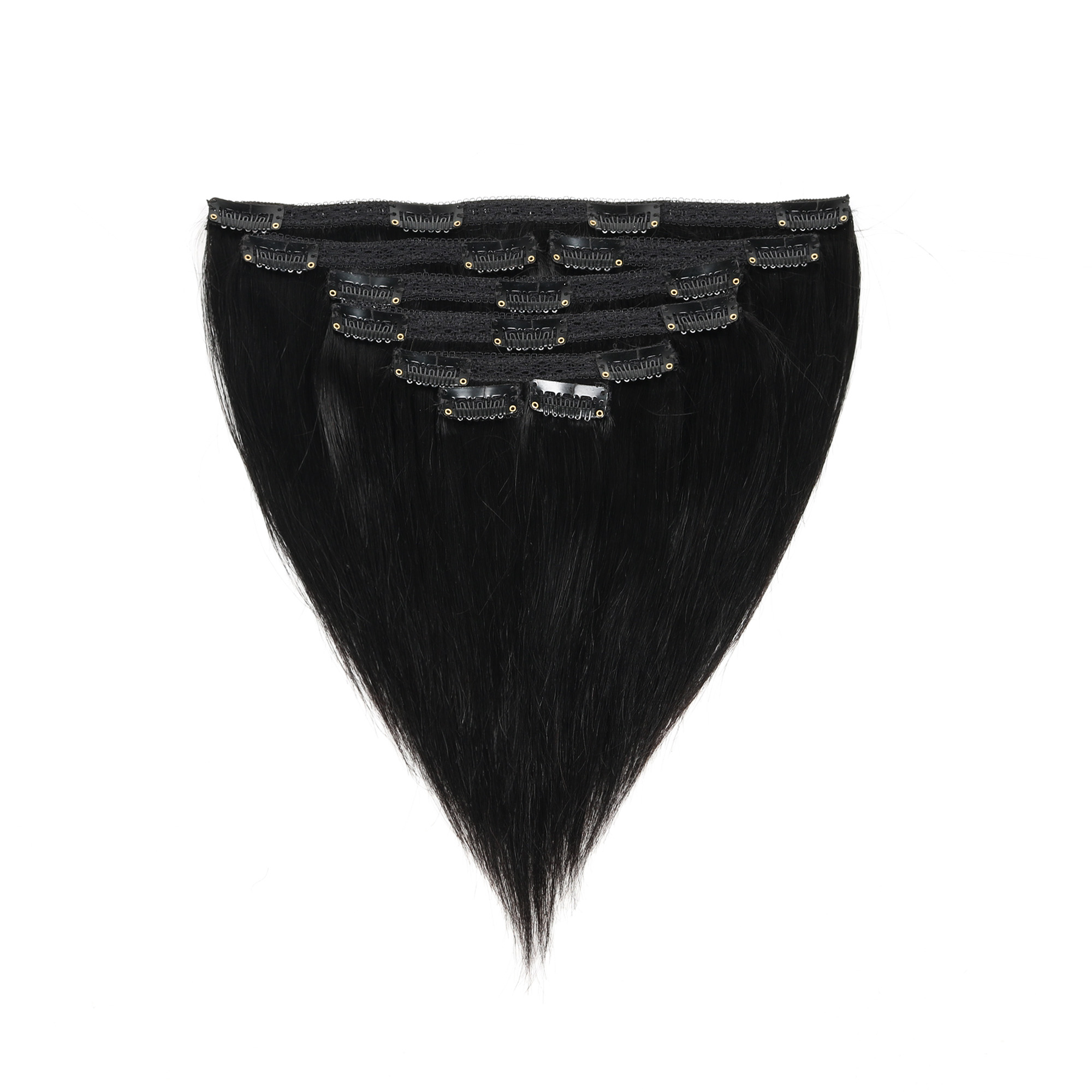 Extensões de cabelo com presil - Seamless Clip In Hair Extensions Human Hair avaliação e preço