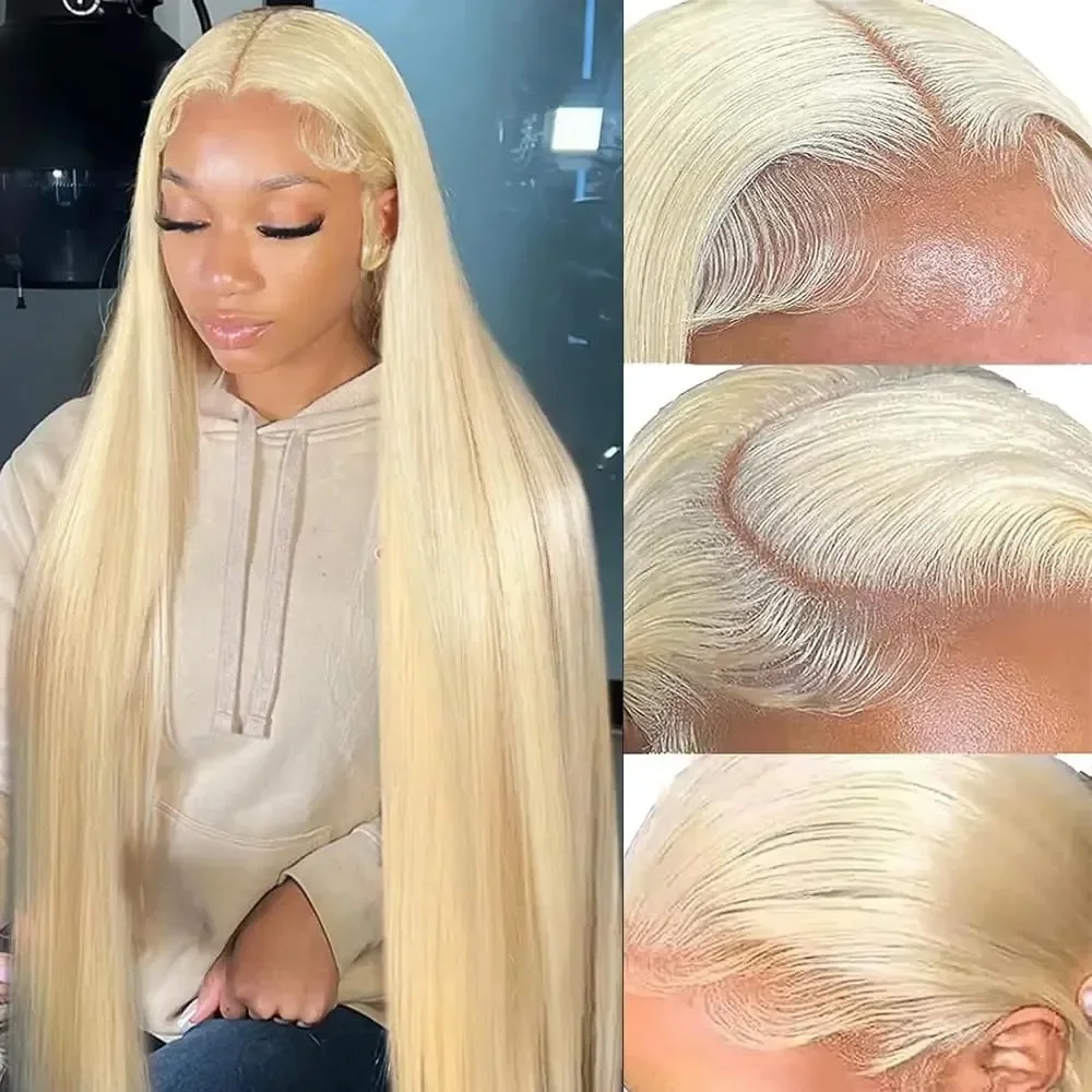 Perucas de Cabelo Humano 613 c - Hd Lace Frontal Wig Human Hair Pre Plucked avaliação e preço