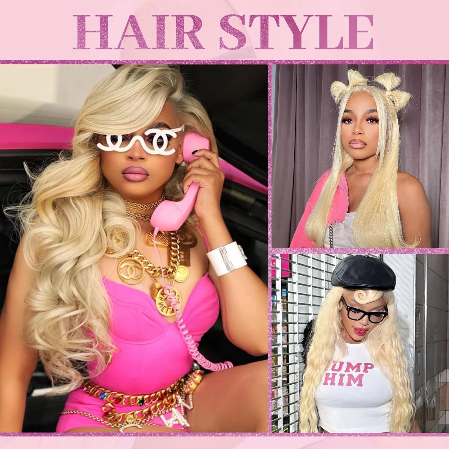 Peruca Loira 613 com Renda Fro - 613 Blonde Body Wave Lace Front Wig avaliação e preço