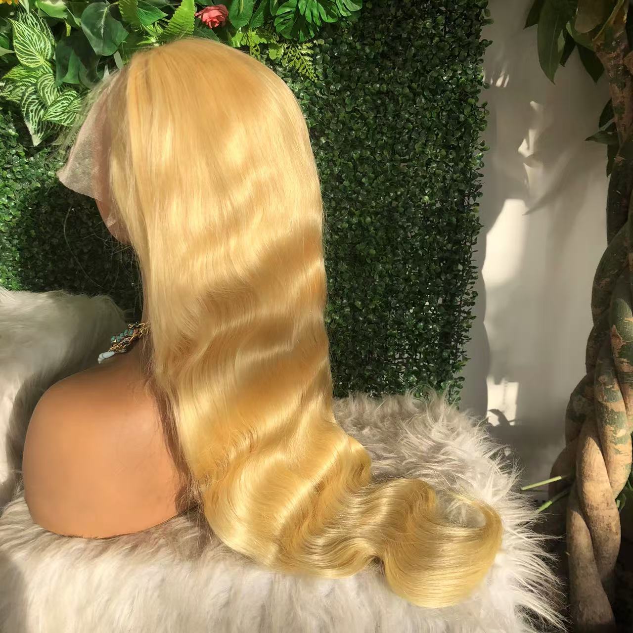 Peruca de Cabelo Humano Loiro  - 613 Blonde Body Wave Lace Front Wig avaliação e preço